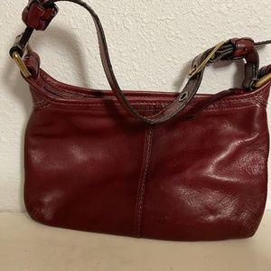 Coach leather shoulder bag